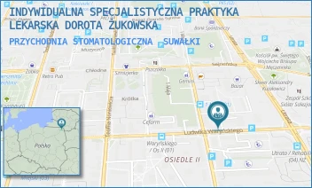 PRZYCHODNIA STOMATOLOGICZNA - INDYWIDUALNA SPECJALISTYCZNA PRAKTYKA LEKARSKA DOROTA ŻUKOWSKA - WARYŃSKIEGO 27,  SUWAŁKI