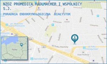 PORADNIA ENDOKRYNOLOGICZNA - NZOZ PROMEDICA SZCZEPAŃSKA-KOSTRO I WSPÓLNICY S.J. - SIEWNA 2,  BIAŁYSTOK