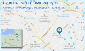 PORADNIA STOMATOLOGII DZIECIĘCEJ - A-Z DENTAL SPÓŁKA JAWNA ŻAKIEWICZ - LESZCZYNOWA 40/29,30,  BIAŁYSTOK