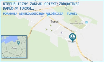 PORADNIA GINEKOLOGICZNO-POŁOŻNICZA - NIEPUBLICZNY ZAKŁAD OPIEKI ZDROWOTNEJ DAMED W TUROŚLI - JANA PAWŁA II 36,  TUROŚL
