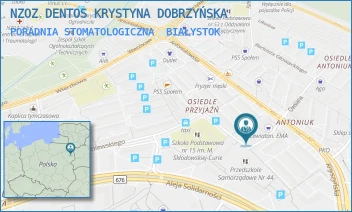 PORADNIA STOMATOLOGICZNA - NZOZ DENTOS KRYSTYNA DOBRZYŃSKA - ANTONIUKOWSKA 11A/109,  BIAŁYSTOK