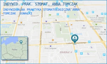 INDYWIDUALNA PRAKTYKA STOMATOLOGICZNA ANNA TOMCZAK - INDYWID. PRAK. STOMAT. ANNA TOMCZAK - WARYŃSKIEGO 25,  SUWAŁKI