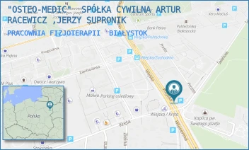 PRACOWNIA FIZJOTERAPII - "OSTEO-MEDIC"  SPÓŁKA CYWILNA ARTUR RACEWICZ ,JERZY SUPRONIK - WIEJSKA 81,  BIAŁYSTOK