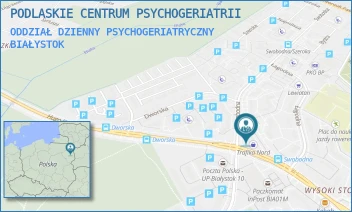 ODDZIAŁ DZIENNY PSYCHOGERIATRYCZNY - PODLASKIE CENTRUM PSYCHOGERIATRII - SWOBODNA 38,  BIAŁYSTOK