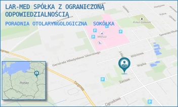 PORADNIA OTOLARYNGOLOGICZNA - LARMEDICAL SPÓŁKA Z OGRANICZONĄ ODPOWIEDZIALNOŚCIĄ - 3 MAJA 11A,  SOKÓŁKA