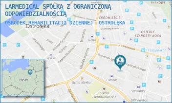 OŚRODEK REHABILITACJI DZIENNEJ - LARMEDICAL SPÓŁKA Z OGRANICZONĄ ODPOWIEDZIALNOŚCIĄ - GEN. IGNACEGO PRĄDZYŃSKIEGO 4/2/02,  OSTROŁĘKA