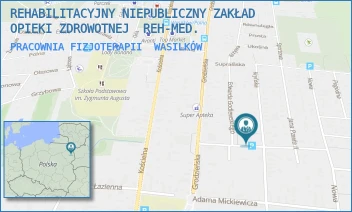 PRACOWNIA FIZJOTERAPII - REHABILITACYJNY NIEPUBLICZNY ZAKŁAD OPIEKI ZDROWOTNEJ  REH-MED. - KRYŃSKA 32/24,  WASILKÓW