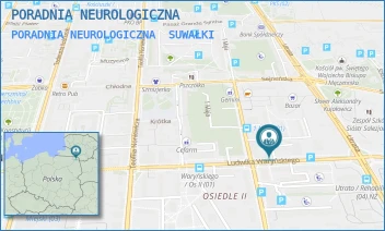 PORADNIA NEUROLOGICZNA - PORADNIA NEUROLOGICZNA - LUDWIKA WARYŃSKIEGO 27/100,  SUWAŁKI