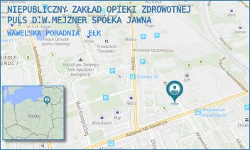 WAWELSKA PORADNIA - NIEPUBLICZNY ZAKŁAD OPIEKI ZDROWOTNEJ PULS D.W.MEJZNER SPÓŁKA JAWNA - WAWELSKA 22,  EŁK