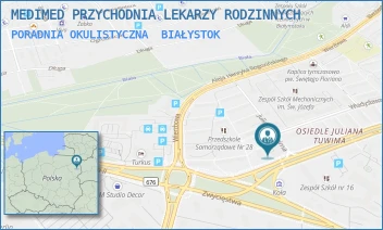 PORADNIA OKULISTYCZNA - MEDIMED PRZYCHODNIA LEKARZY RODZINNYCH - TUWIMA 1/2/2,  BIAŁYSTOK