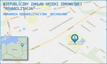PORADNIA REHABILITACYJNA - NIEPUBLICZNY ZAKŁAD OPIEKI ZDROWOTNEJ "REHABILITACJA" - HENRYKA SIENKIEWICZA 21A,  MICHAŁOWO