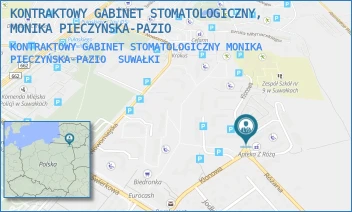 KONTRAKTOWY GABINET STOMATOLOGICZNY MONIKA PIECZYŃSKA-PAZIO - KONTRAKTOWY GABINET STOMATOLOGICZNY,  MONIKA PIECZYŃSKA-PAZIO - KLONOWA 40/6U,  SUWAŁKI