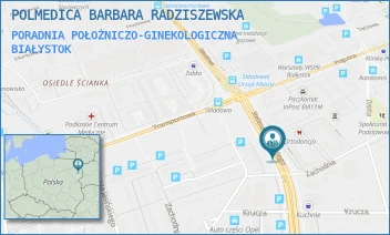 PORADNIA POŁOŻNICZO-GINEKOLOGICZNA - POLMEDICA BARBARA RADZISZEWSKA - ŻEROMSKIEGO 1B/14,  BIAŁYSTOK