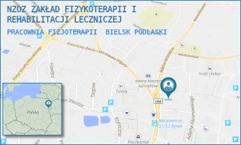 PRACOWNIA FIZJOTERAPII - NZOZ ZAKŁAD FIZYKOTERAPII I REHABILITACJI LECZNICZEJ - ADAMA MICKIEWICZA 104,  BIELSK PODLASKI