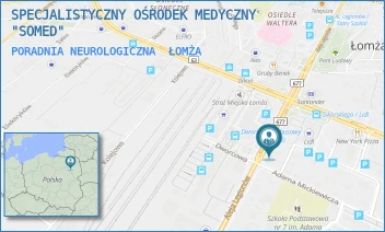 PORADNIA NEUROLOGICZNA - SPECJALISTYCZNY OŚRODEK MEDYCZNY "SOMED" - AL. LEGIONÓW 29,  ŁOMŻA