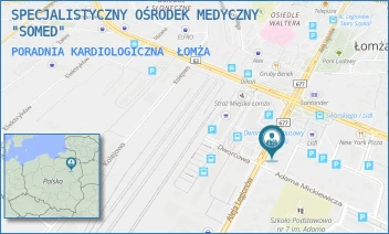 PORADNIA KARDIOLOGICZNA - SPECJALISTYCZNY OŚRODEK MEDYCZNY "SOMED" - AL. LEGIONÓW 29,  ŁOMŻA