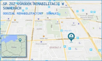 ODDZIAŁ REHABILITACYJNY - SP ZOZ OŚRODEK REHABILITACJI W SUWAŁKACH - WARYŃSKIEGO 22A,  SUWAŁKI