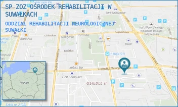 ODDZIAŁ REHABILITACJI NEUROLOGICZNEJ - SP ZOZ OŚRODEK REHABILITACJI W SUWAŁKACH - WARYŃSKIEGO 22A,  SUWAŁKI