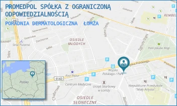 PORADNIA DERMATOLOGICZNA - PROMEDPOL SPÓŁKA Z OGRANICZONĄ ODPOWIEDZIALNOŚCIĄ - WOJSKA POLSKIEGO 59,  ŁOMŻA