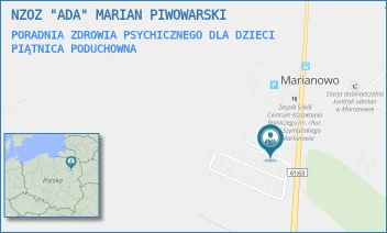 PORADNIA ZDROWIA PSYCHICZNEGO DLA DZIECI - NZOZ "ADA" MARIAN PIWOWARSKI - STAWISKOWSKA 69,  PIĄTNICA PODUCHOWNA