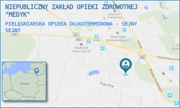 PIELĘGNIARSKA OPIEKA DŁUGOTERMINOWA - SEJNY - NIEPUBLICZNY ZAKŁAD OPIEKI ZDROWOTNEJ "MEDYK" - WOJSKA POLSKIEGO 60D/13,  SEJNY