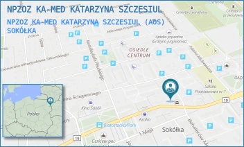 NPZOZ KA-MED KATARZYNA SZCZESIUL (AOS) - NPZOZ KA-MED KATARZYNA SZCZESIUL - POCZTOWA 1,  SOKÓŁKA