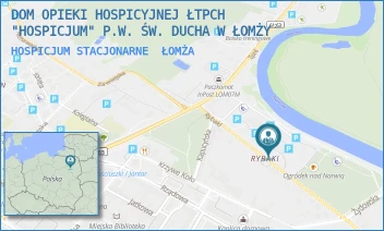 HOSPICJUM STACJONARNE - DOM OPIEKI HOSPICYJNEJ ŁTPCH "HOSPICJUM" P.W. ŚW. DUCHA W ŁOMŻY - RYBAKI 3,  ŁOMŻA
