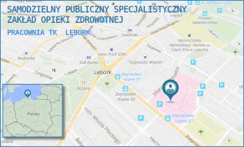 PRACOWNIA TK - SAMODZIELNY PUBLICZNY SPECJALISTYCZNY ZAKŁAD OPIEKI ZDROWOTNEJ - UL. JULIANA WĘGRZYNOWICZA 13,  LĘBORK