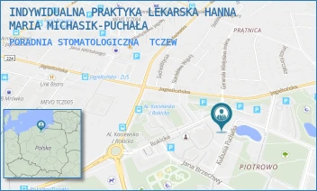 PORADNIA STOMATOLOGICZNA - INDYWIDUALNA PRAKTYKA LEKARSKA HANNA MARIA MICHASIK-PUCHAŁA - UL. KUBUSIA PUCHATKA 5A,  TCZEW