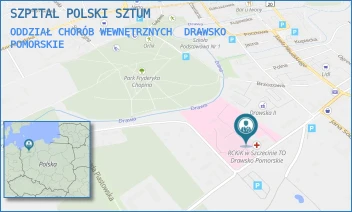 ODDZIAŁ CHORÓB WEWNĘTRZNYCH - SZPITAL POLSKI SZTUM - B. CHROBREGO 4,  DRAWSKO POMORSKIE