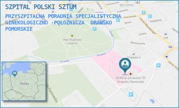 PRZYSZPITALNA PORADNIA SPECJALISTYCZNA GINEKOLOGICZNO -POŁOŻNICZA - SZPITAL POLSKI SZTUM - B. CHROBREGO 4,  DRAWSKO POMORSKIE