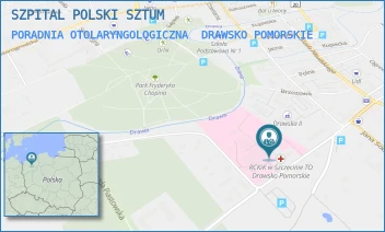 PORADNIA OTOLARYNGOLOGICZNA - SZPITAL POLSKI SZTUM - B. CHROBREGO 4,  DRAWSKO POMORSKIE