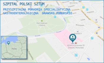PRZYSZPITALNA PORADNIA SPECJALISTYCZNA GASTROENTEROLOGICZNA - SZPITAL POLSKI SZTUM - B. CHROBREGO 4,  DRAWSKO POMORSKIE