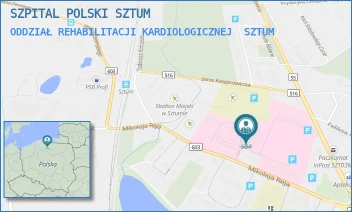 ODDZIAŁ REHABILITACJI KARDIOLOGICZNEJ - SZPITAL POLSKI SZTUM - UL. REJA 12,  SZTUM