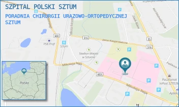 PORADNIA CHIRURGII URAZOWO-ORTOPEDYCZNEJ - SZPITAL POLSKI SZTUM - UL. REJA 12,  SZTUM
