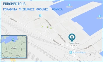 PORADNIA CHIRURGII OGÓLNEJ - EUROMEDICUS - UL. CZECHOSŁOWACKA 3,  GDYNIA