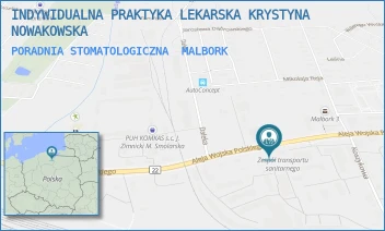 PORADNIA STOMATOLOGICZNA - INDYWIDUALNA PRAKTYKA LEKARSKA KRYSTYNA NOWAKOWSKA - AL. WOJSKA POLSKIEGO 52,  MALBORK