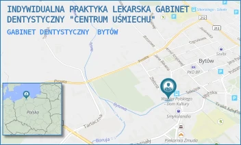 GABINET DENTYSTYCZNY - INDYWIDUALNA PRAKTYKA LEKARSKA GABINET DENTYSTYCZNY "CENTRUM UŚMIECHU" - UL. WOJ.POLSKIEGO 11,  BYTÓW