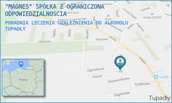 PORADNIA LECZENIA UZALEŻNIENIA OD ALKOHOLU - "MAGNES" SPÓŁKA Z OGRANICZONA ODPOWIEDZIALNOSCIA - UL. NASZA 2,  TUPADŁY