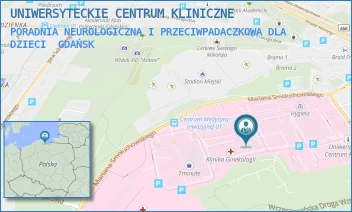 PORADNIA NEUROLOGICZNA I PRZECIWPADACZKOWA DLA DZIECI - UNIWERSYTECKIE CENTRUM KLINICZNE - UL. DĘBINKI 7,  GDAŃSK