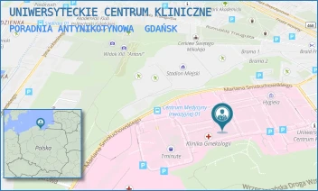 PORADNIA ANTYNIKOTYNOWA - UNIWERSYTECKIE CENTRUM KLINICZNE - UL. DĘBINKI 7,  GDAŃSK