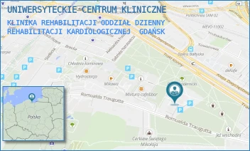 KLINIKA REHABILITACJI ODDZIAŁ DZIENNY REHABILITACJI KARDIOLOGICZNEJ - UNIWERSYTECKIE CENTRUM KLINICZNE - AL. ZWYCIĘSTWA 30,  GDAŃSK