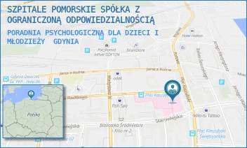 PORADNIA PSYCHOLOGICZNA DLA DZIECI I MŁODZIEŻY - SZPITALE POMORSKIE SPÓŁKA Z OGRANICZONĄ ODPOWIEDZIALNOŚCIĄ - UL. WÓJTA RADTKEGO 1,  GDYNIA