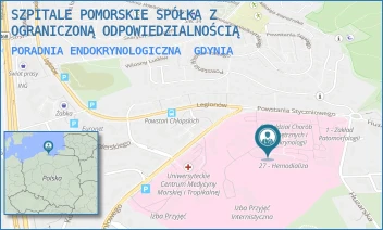PORADNIA ENDOKRYNOLOGICZNA - SZPITALE POMORSKIE SPÓŁKA Z OGRANICZONĄ ODPOWIEDZIALNOŚCIĄ - UL. POWSTANIA STYCZNIOWEGO 1,  GDYNIA