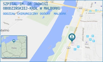 ODDZIAŁ CHIRURGICZNY OGÓLNY - SZPITAL IM. DR JADWIGI OBODZIŃSKIEJ-KRÓL W MALBORKU - AL. ARMII KRAJOWEJ 105/106,  MALBORK