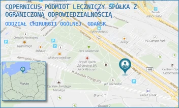 ODDZIAŁ CHIRURGII OGÓLNEJ - COPERNICUS PODMIOT LECZNICZY SPÓŁKA Z OGRANICZONĄ ODPOWIEDZIALNOŚCIĄ - AL. ZWYCIĘSTWA 31-32,  GDAŃSK