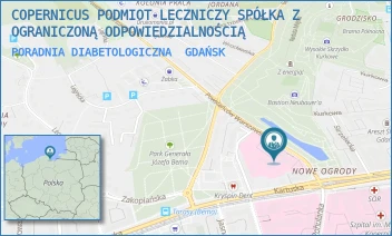 PORADNIA DIABETOLOGICZNA - COPERNICUS PODMIOT LECZNICZY SPÓŁKA Z OGRANICZONĄ ODPOWIEDZIALNOŚCIĄ - UL. POWSTAŃCÓW WARSZAWSKICH 1-2,  GDAŃSK