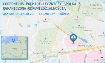 ZAKŁAD OPIEKUŃCZO - LECZNICZY - COPERNICUS PODMIOT LECZNICZY SPÓŁKA Z OGRANICZONĄ ODPOWIEDZIALNOŚCIĄ - UL. POWSTAŃCÓW WARSZAWSKICH 1-2,  GDAŃSK