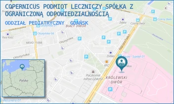 ODDZIAŁ PEDIATRYCZNY - COPERNICUS PODMIOT LECZNICZY SPÓŁKA Z OGRANICZONĄ ODPOWIEDZIALNOŚCIĄ - ALEJA JANA PAWŁA II 50,  GDAŃSK