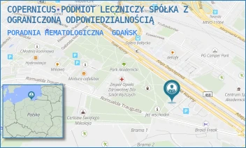PORADNIA HEMATOLOGICZNA - COPERNICUS PODMIOT LECZNICZY SPÓŁKA Z OGRANICZONĄ ODPOWIEDZIALNOŚCIĄ - ALEJA ZWYCIĘSTWA 31-32,  GDAŃSK